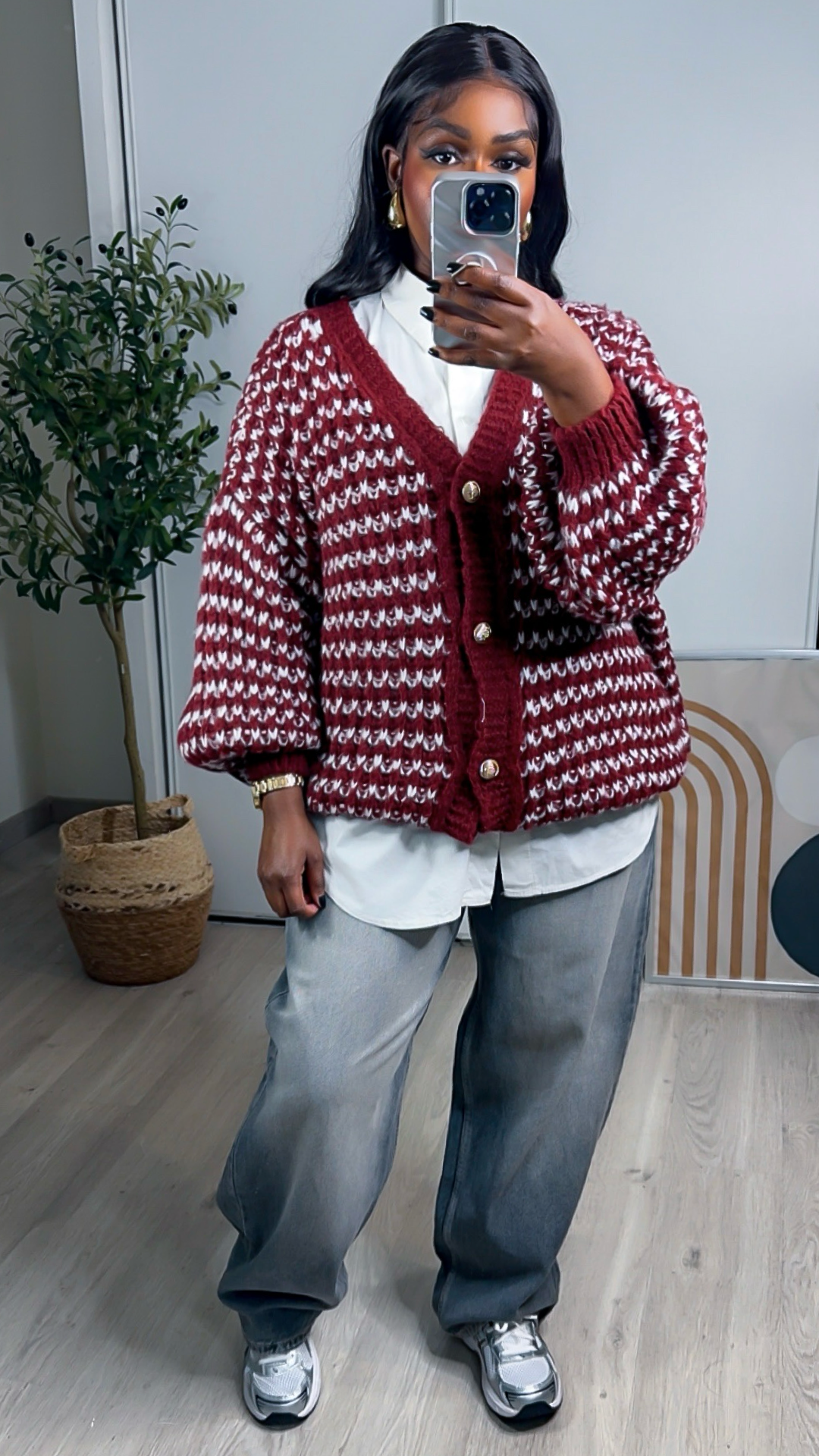 Cardigan bordeaux