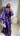 ENSEMBLE JUPE et HAUT PORTEFEUILLE EN ADIRÉ violet