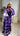 ENSEMBLE JUPE et HAUT PORTEFEUILLE EN ADIRÉ violet