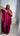 Ensemble femme bordeaux en tissu fluide effet crêpe – tenue élégante et moderne