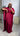 Ensemble femme bordeaux en tissu fluide effet crêpe – tenue élégante et moderne