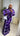 ENSEMBLE JUPE et HAUT PORTEFEUILLE EN ADIRÉ violet
