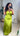 Robe vert croisé dans le dos - SONIA