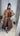 Trench long femme marron