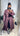 Trench long femme prune